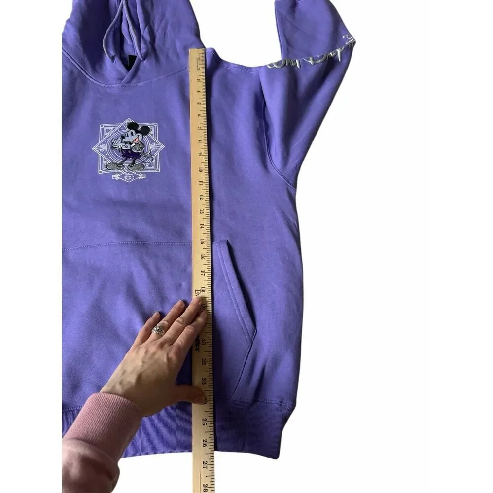 Disneyland Mickey Mouse & Friends Hoodie NEW Disney100 Purple Small - Picture 5 of 15